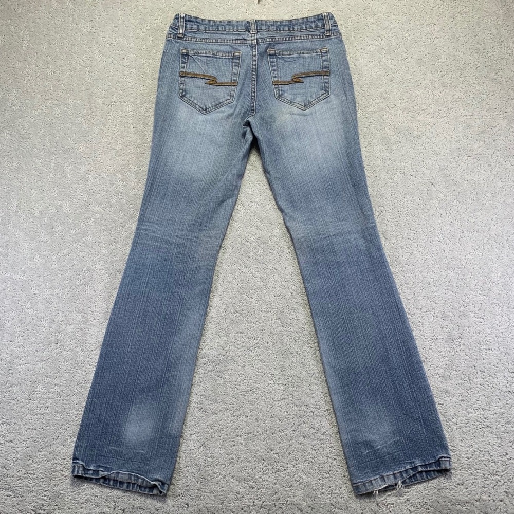 Vintage Arizona Jean Co Jeans Womens Size 5 Boot Cut Distressed Light Wash Denim - Picture 10 of 16